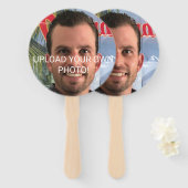 Éventail Drôle Bachelorette Fête Groom Photo Main (Devant et derrière)