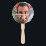 Éventail Drôle Bachelorette Fête Groom Photo Main<br><div class="desc">Amusant Bachelorette Fête Groom Photo Fan À Main. Téléchargez votre propre photo pour customiser pour votre marié! Ces fans seront sûrs de vous garder cool et de faire une superbe photo op!</div>