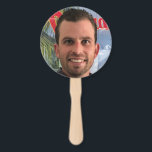 Éventail Drôle Bachelorette Partie Photo<br><div class="desc">Amusant Bachelorette Fête Groom Photo Fan À Main. Téléchargez votre propre photo pour customiser pour votre marié! Ces fans seront sûrs de vous garder cool et de faire une superbe photo op!</div>