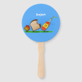 Éventail Drôle de dessin animé de fourmis (Dos)