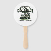 Éventail Drôle de dicton de golf Retraite de golf (Devant)