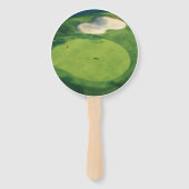 Éventail Drôle de dicton de golf Retraite de golf (Dos)