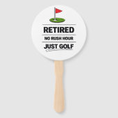 Éventail Drôle de dicton de golf Retraite de golf (Devant)