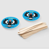 Éventail Drôle dessin animé de Magpie australienne (Non-assemblé)