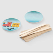 Éventail Drôle dinosaure camion camion garçon Retour 2 écol (Non-assemblé)