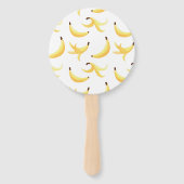 Éventail Drôles de faveurs de fête à la banane rétro éditab (Dos)