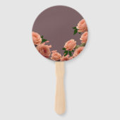 Éventail Dusty Mauve Peach Rose Petals Promises Wedding (Dos)