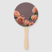Éventail Dusty Mauve Peach Rose Petals Promises Wedding (Devant)