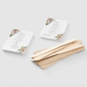 Éventail Dusty Peach Rose Floral Wedding Programme (Non-assemblé)