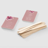 Éventail Dusty Rose Élégant programme de mariage floral (Non-assemblé)