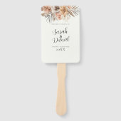 Éventail Dusty Rose Floral Wreath Programmes de mariage (Devant)