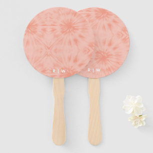 Éventail Dye Coral Pink Modern Pastel