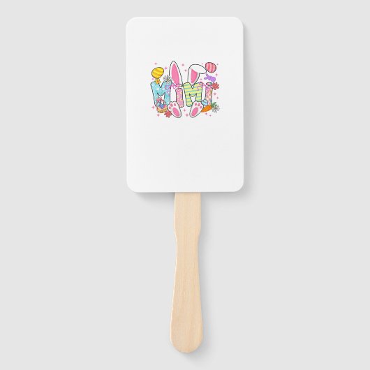 Éventail Easter Mimi Bunny Ears Coquette Bow Easter Rabbit  (Devant)