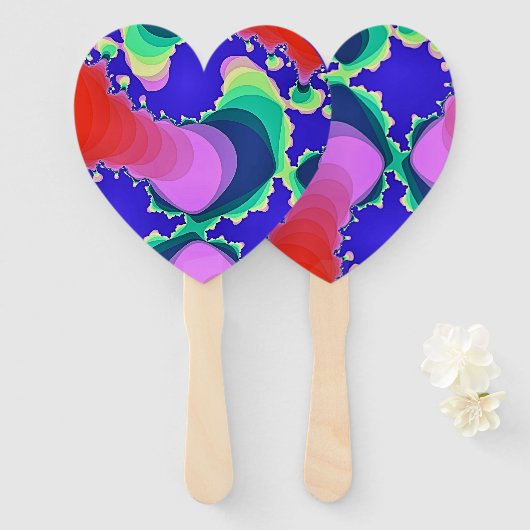 ÉVENTAIL EAU DE LA RIVIÈRE SWIRLING (Devant et derrière)