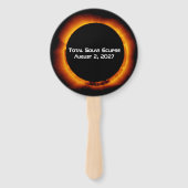 Éventail Éclipse solaire totale du siècle 2027 (Dos)