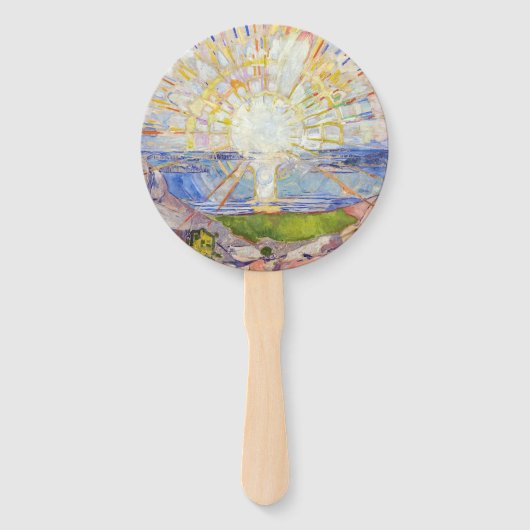 Éventail Edvard Munch - Le Soleil 1911 (Dos)