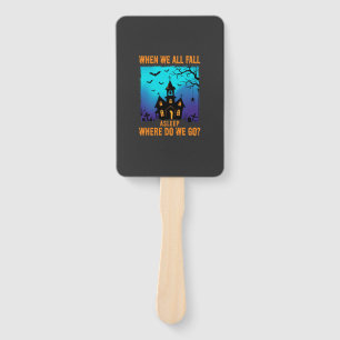 Éventail Église hantée d'Halloween Où allons-nous