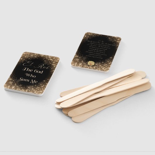 Éventail El Roi (noir/or) (Non-assemblé)