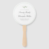 Éventail Élégance classique Script Programme de mariage ver (Devant)
