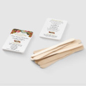 Éventail Elégance rustique Automne Floral Wedding Programme (Non-assemblé)