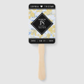 Éventail Élégant 18ème anniversaire de Mariage de porcelain (Dos)