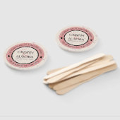 Éventail Élégant 37e anniversaire du Mariage Alabaster (Non-assemblé)