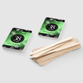 Éventail Élégant 38e anniversaire du Mariage Emeraude (Non-assemblé)