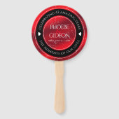 Éventail Élégant 42e anniversaire du Mariage Jasper (Devant)