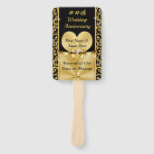 Éventail Élégant, 50e anniversaire de Mariage programme de  (Devant)