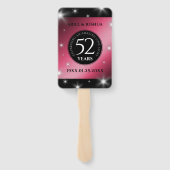 Éventail Élégant 52ème anniversaire de Mariage de rubis éto (Dos)