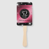 Éventail Élégant 52ème anniversaire de Mariage de rubis éto (Devant)