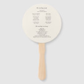 Éventail Élégant Automne Floral Earth Tones Programme de ma (Dos)