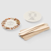 Éventail Élégant Automne Floral Earth Tones Programme de ma (Non-assemblé)