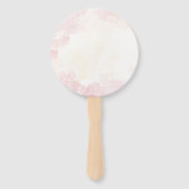 Éventail Élégant Baby shower Fleurs Sauvages (Dos)