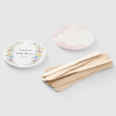 Éventail Élégant Baby shower Fleurs Sauvages (Non-assemblé)