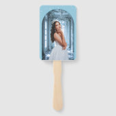 Éventail Elégant bleu clair Quinceañera - Programme photo (Dos)