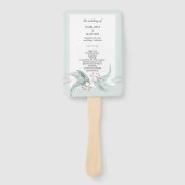 Éventail Elégant Boho Eucalyptus Fleurs aquarelle Art (Devant)