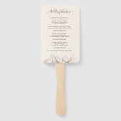 Éventail Elégant Boho Pampas Grass Mariage moderne (Dos)