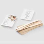 Éventail Élégant Boho Terracotta Floral Wedding Programme (Non-assemblé)