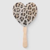 Éventail Elégant chic motif à motif de poil léopard (Devant)