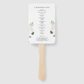 Éventail Élégant Coral rose Fleurs Programme de mariage Per (Dos)