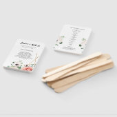 Éventail Élégant Coral rose Fleurs Programme de mariage Per (Non-assemblé)