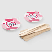 Éventail Elegant design texte Maman I Love You With Heart (Non-assemblé)