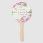Éventail Élégant Floral Mr & Mrs Mariage | Ventilateurs (Devant)