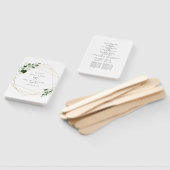 Éventail Élégant Foliage & Programme de Mariage Or Ventilat (Non-assemblé)