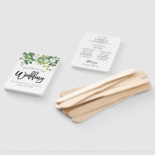 Éventail Élégant Jardin botanique Programme de mariage du p (Non-assemblé)