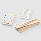 Éventail Elégant Jardin Fleurs Aquarelle Programme Floral (Non-assemblé)