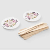 Éventail Élégant Juste Marié Floral Mariage | Ventilateur à (Non-assemblé)