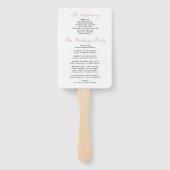 Éventail Élégant Livre noir Tan Chapitre Programme de maria (Dos)