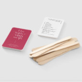 Éventail Élégant Magenta minimaliste programme de mariage d (Non-assemblé)